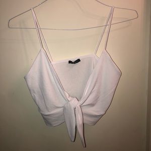 White tie in front cute tank top NEVER WORN BEFORE